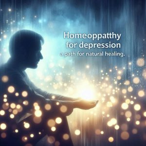 "Homeopathy remedies for treating depression naturally, focusing on individualized care." 